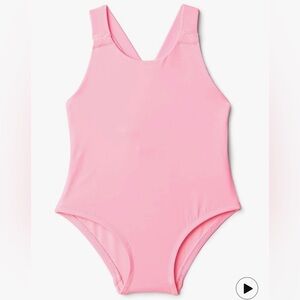 NWT Amazon Essentials X Sofia Grainge Infant candy pink one piece swimsuit.